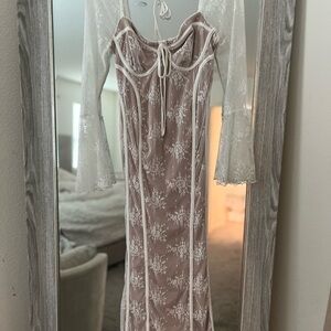 Elegant Lace Floral Dress